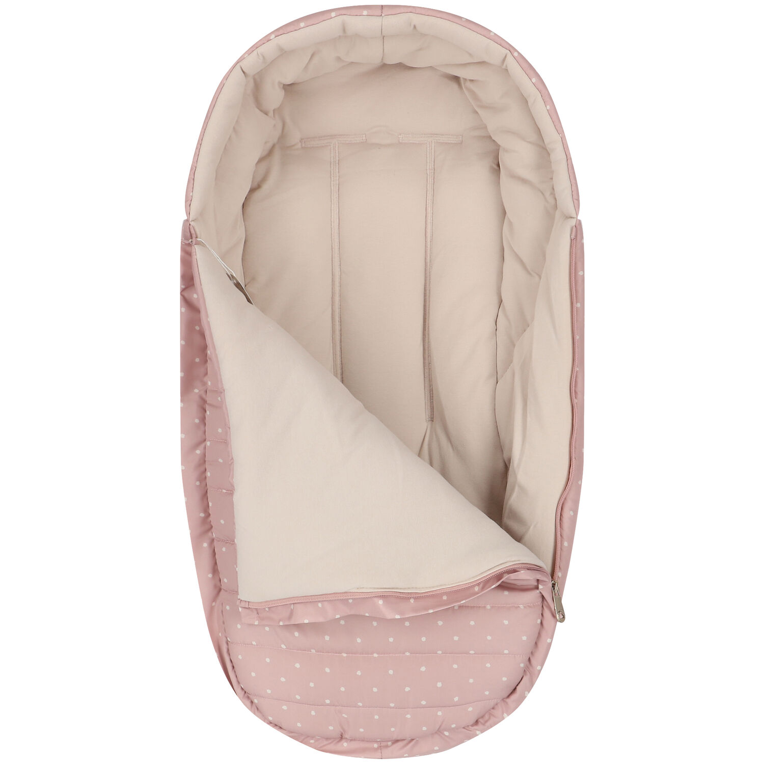 Girls Pink Polka Dots Baby Nest, 1, hi-res image number null